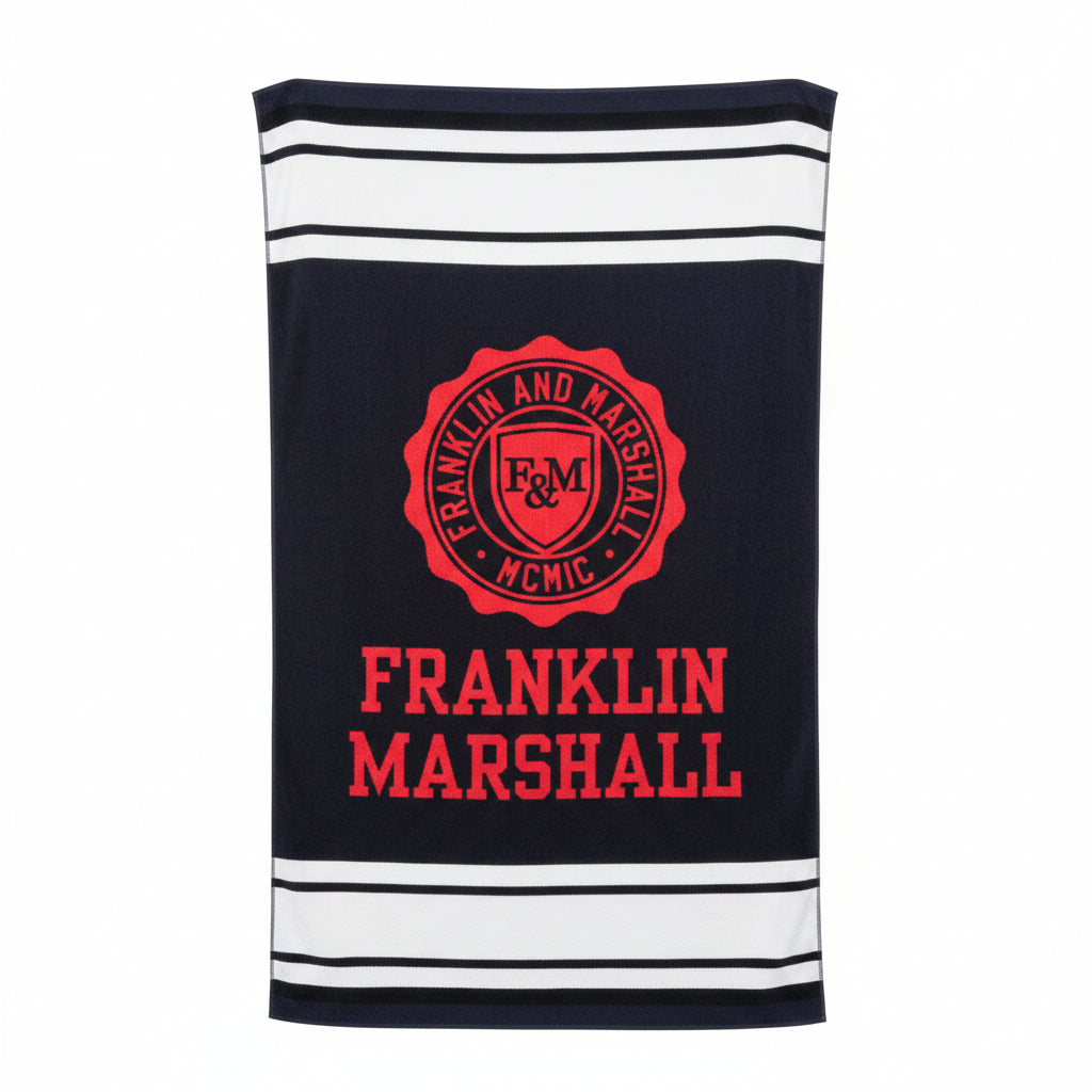 Плажна кърпа Franklin & Marshall, Черен