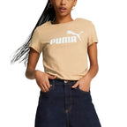 Tricou de damă Puma Essential Logo, Maro deschis