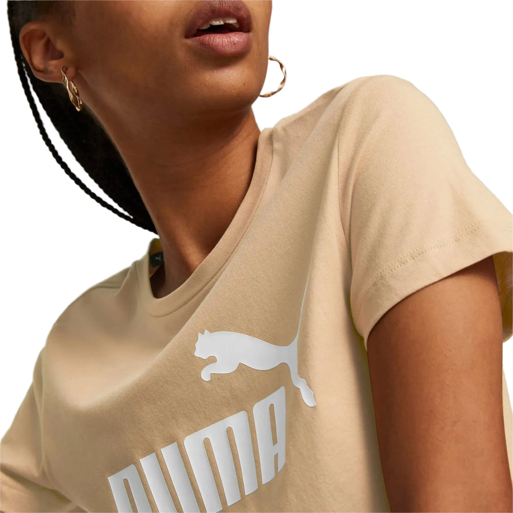 Tricou de damă Puma Essential Logo, Maro deschis