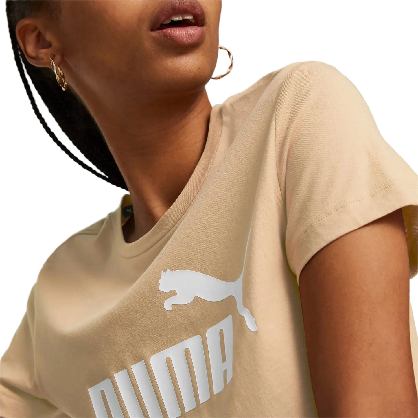 Дамска тениска Puma Essential Logo, Светло кафяво