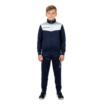 Детски екип GIVOVA CAMPO, Navy blue/Light gray/White
