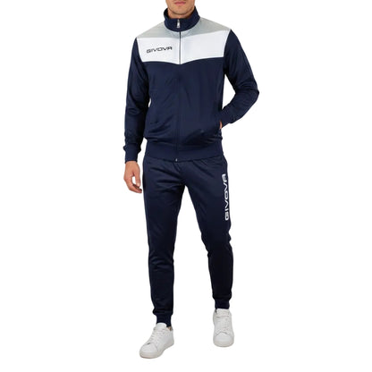 Мъжки екип GIVOVA CAMPO, Navy blue/Light gray/White