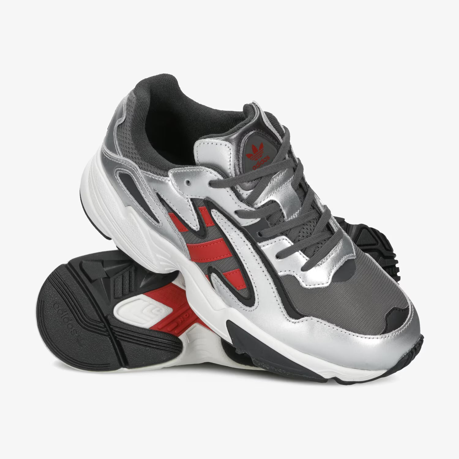 Маратонки Аdidas Yung-96 Chasm 'Silver Metallic Scarlet'