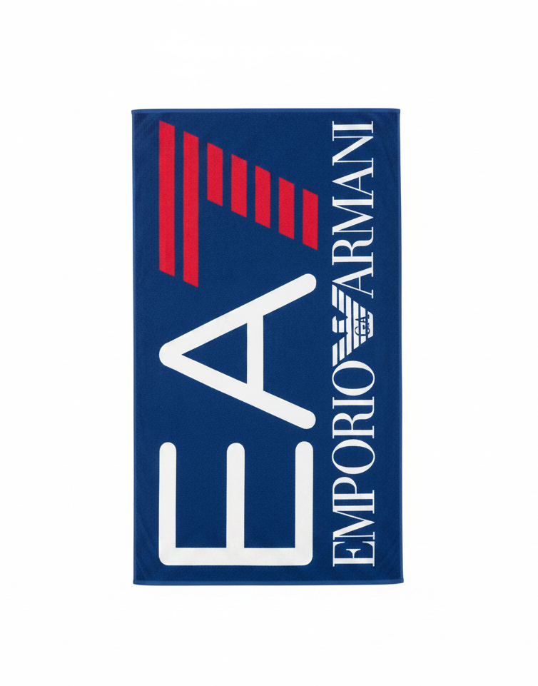 Плажна кърпа EA7 Emporio Armani, Син/Червен