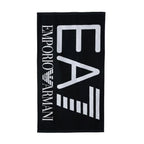 Плажна кърпа двулицева EA7 Emporio Armani, Черен
