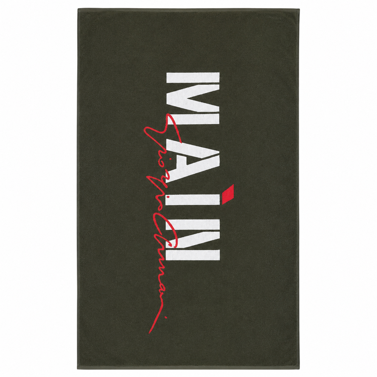 Плажна кърпа EA7 Emporio Armani Main, Тъмно зелен