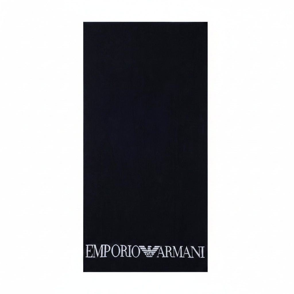 Плажна кърпа Emporio Armani, Черен