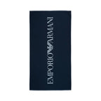 Плажна кърпа двулицева EA7 Emporio Armani, Тъмно син