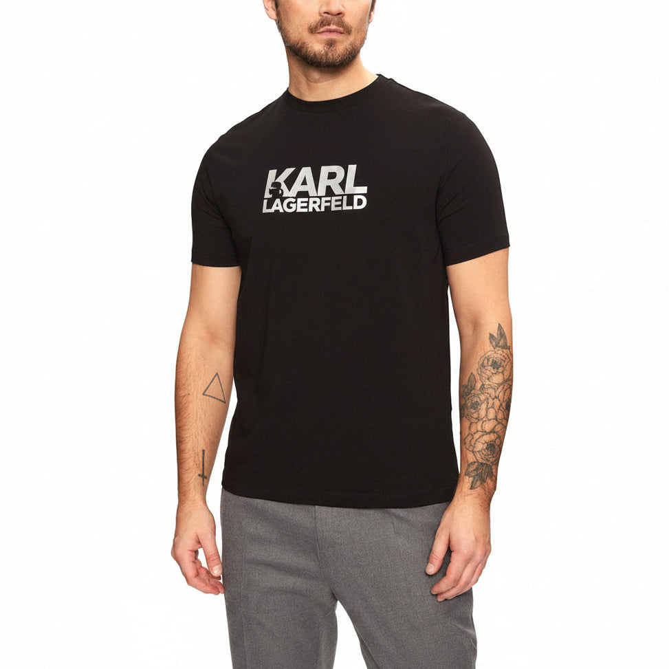 Мъжка тениска Karl Lagerfeld T-shirt Black/Silver