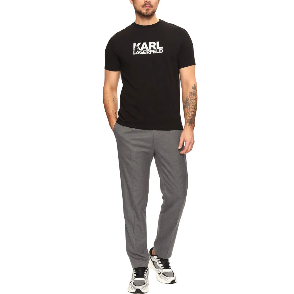 Мъжка тениска Karl Lagerfeld T-shirt Black/Silver