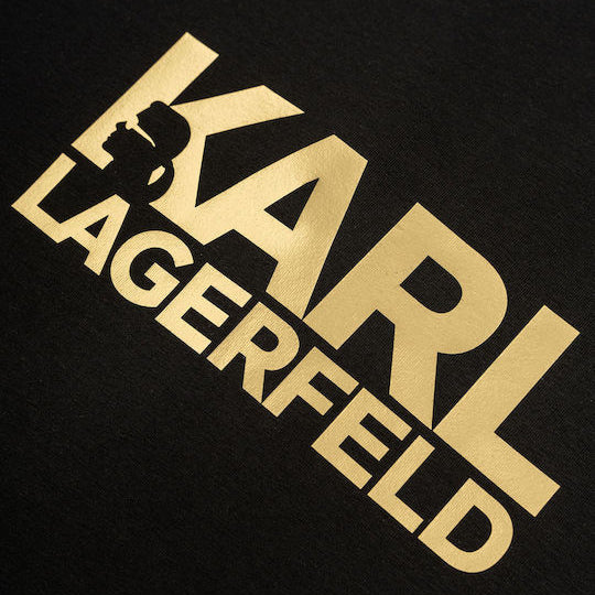 Мъжка тениска Karl Lagerfeld T-shirt Black/Gold