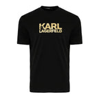 Мъжка тениска Karl Lagerfeld T-shirt Black/Gold