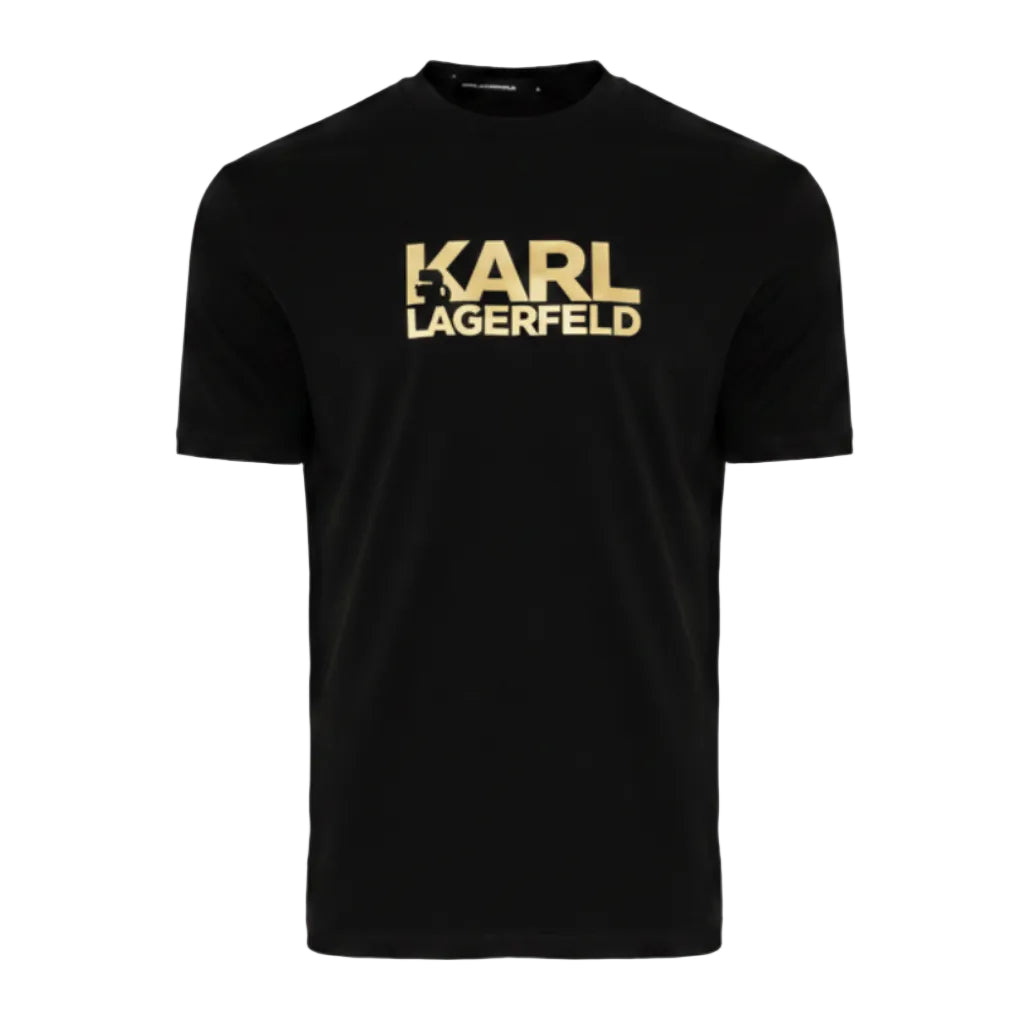 Мъжка тениска Karl Lagerfeld T-shirt Black/Gold