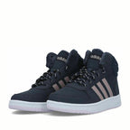 Детски обувки Adidas Hoops Mid 2.0 K (Тъмносини с розово-бронзови ленти)