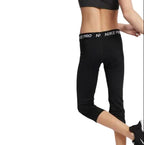 Colanți sport Nike Pro Capri Dri-Fit negri, pentru copii