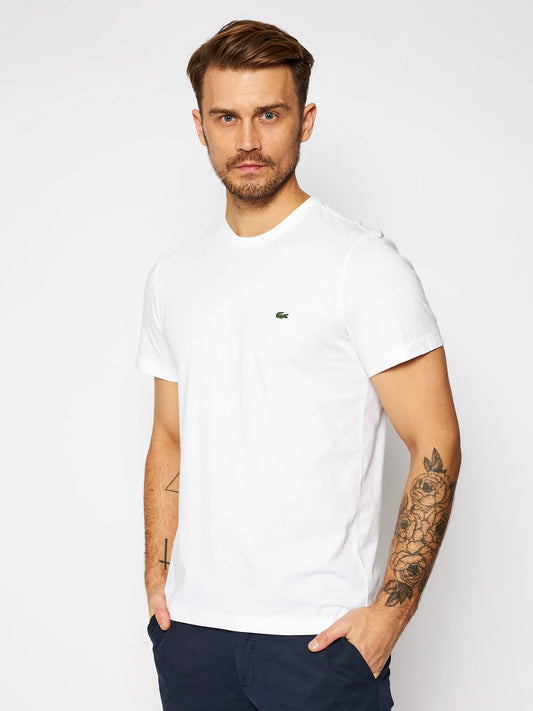 Мъжка тениска Lacoste Regular Fit, Бяла