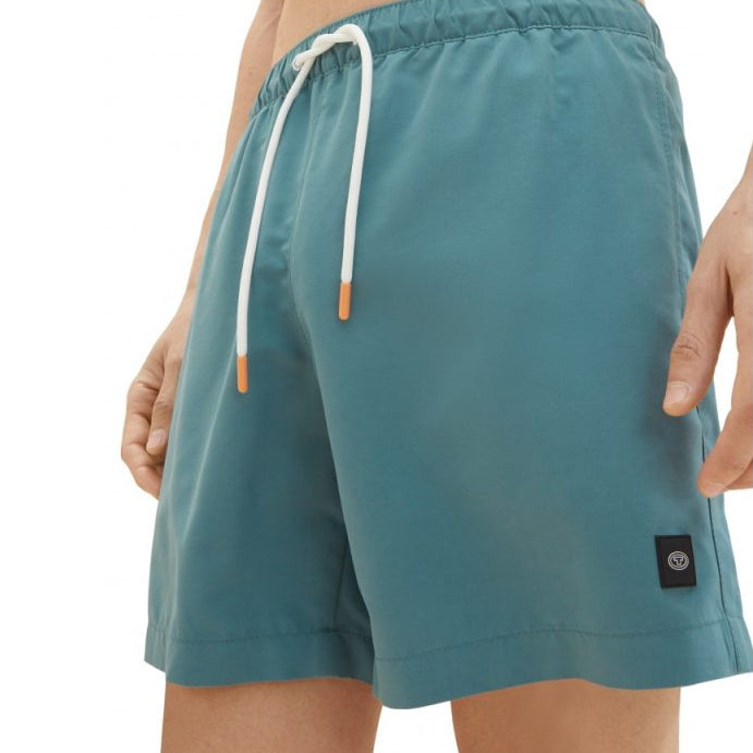 Мъжки плувни шорти Tom Tailor Swim, Blue/Green