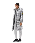 Дамско зимно яке Plein Sport Long Silver
