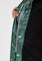Дамско зимно яке Plein Sport Long Metallic Green
