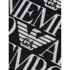 Плажна кърпа Emporio Armani, Черен/Бял