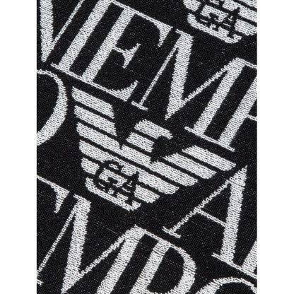 Плажна кърпа Emporio Armani, Черен