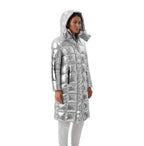 Дамско зимно яке Plein Sport Long Silver