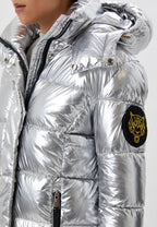 Дамско зимно яке Plein Sport Long Silver