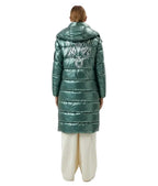 Дамско зимно яке Plein Sport Long Metallic Green