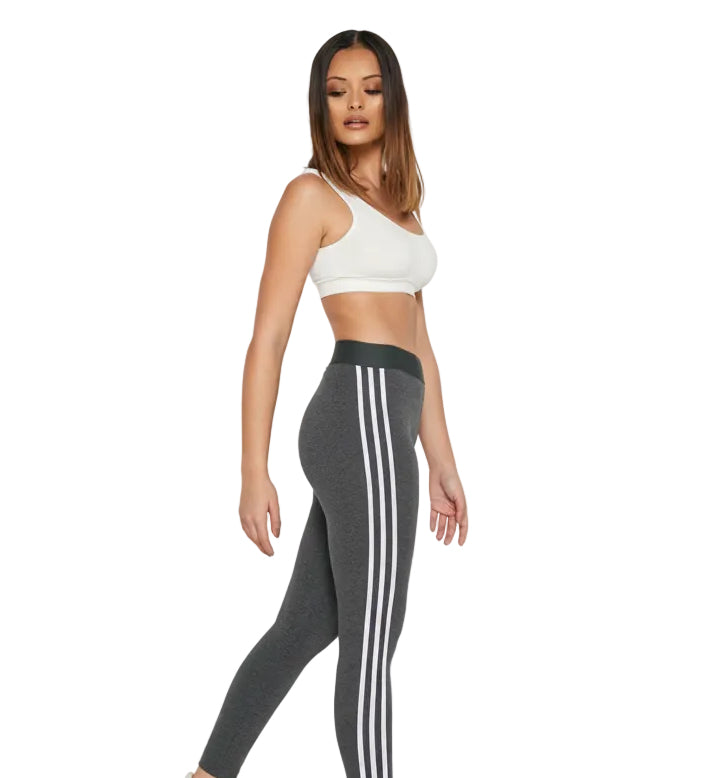 Colanți sport de damă Adidas Womens Essentials 3 Stripes Grey