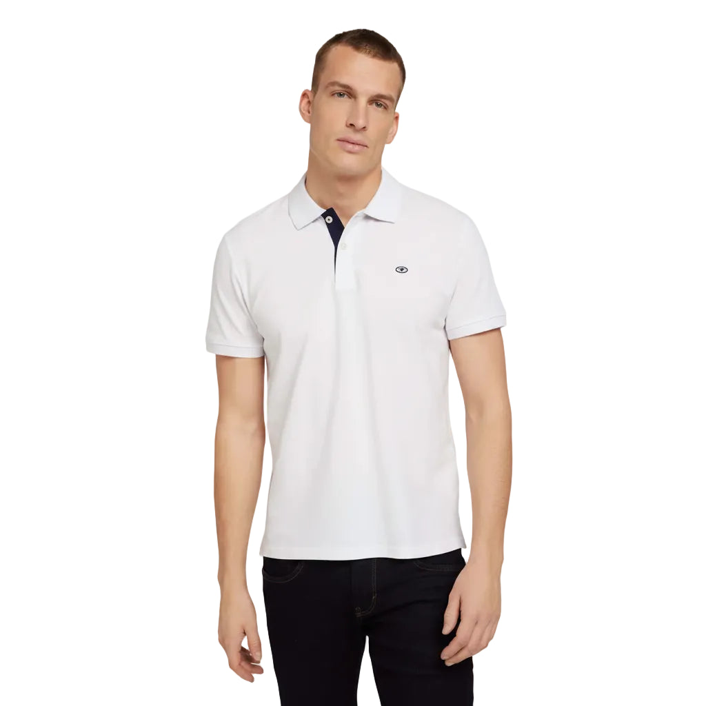 Мъжка тениска TOM TAILOR Regular Fit, White