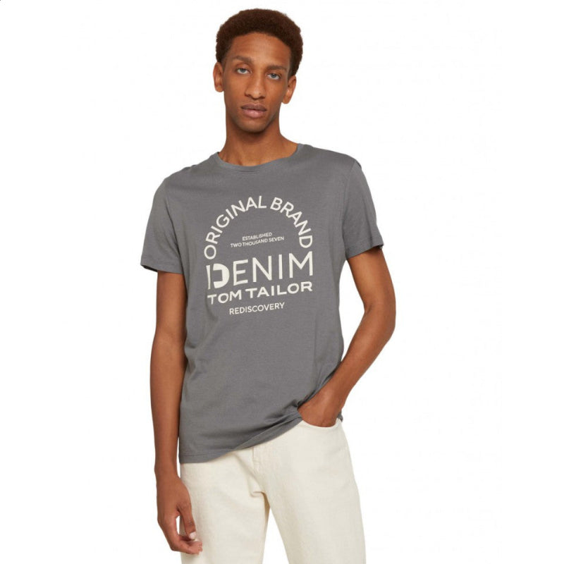 Мъжка тениска TOM TAILOR, Dark gray