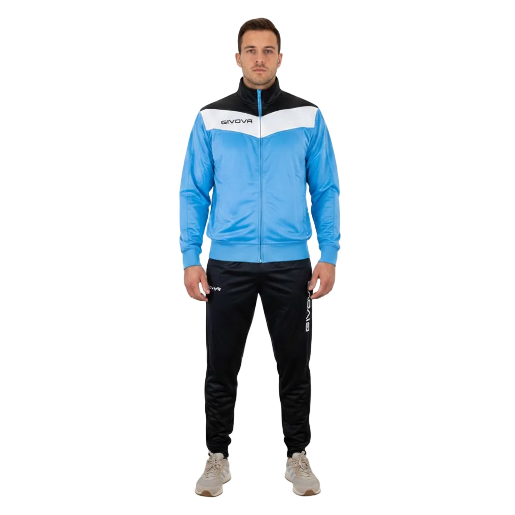 Мъжки екип GIVOVA CAMPO, Light blue/Black/White