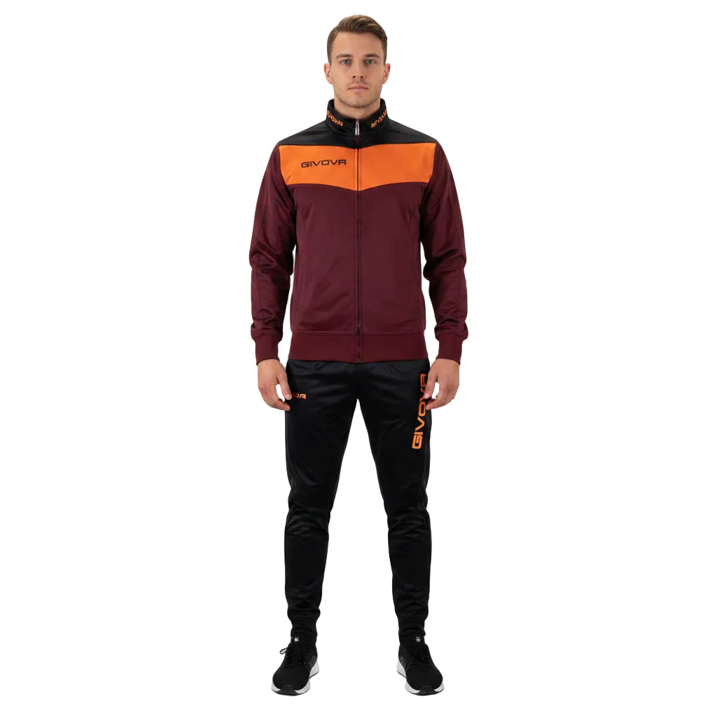 Мъжки екип GIVOVA CAMPO, Burgundy/Orange/Black