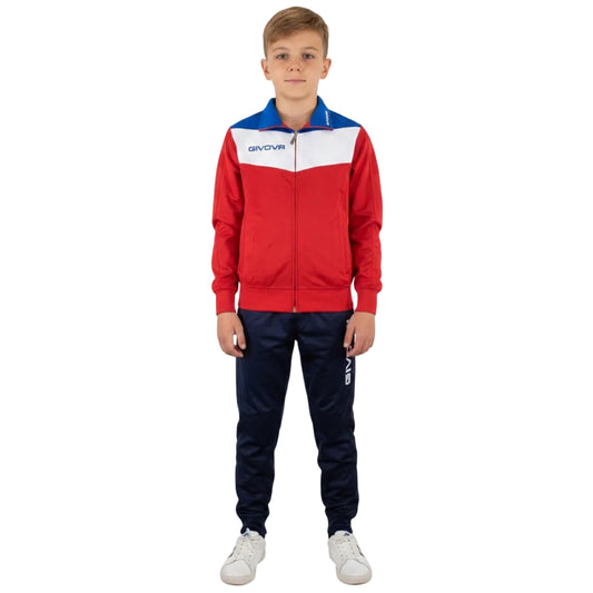 Детски екип GIVOVA CAMPO, Red/Blue/White